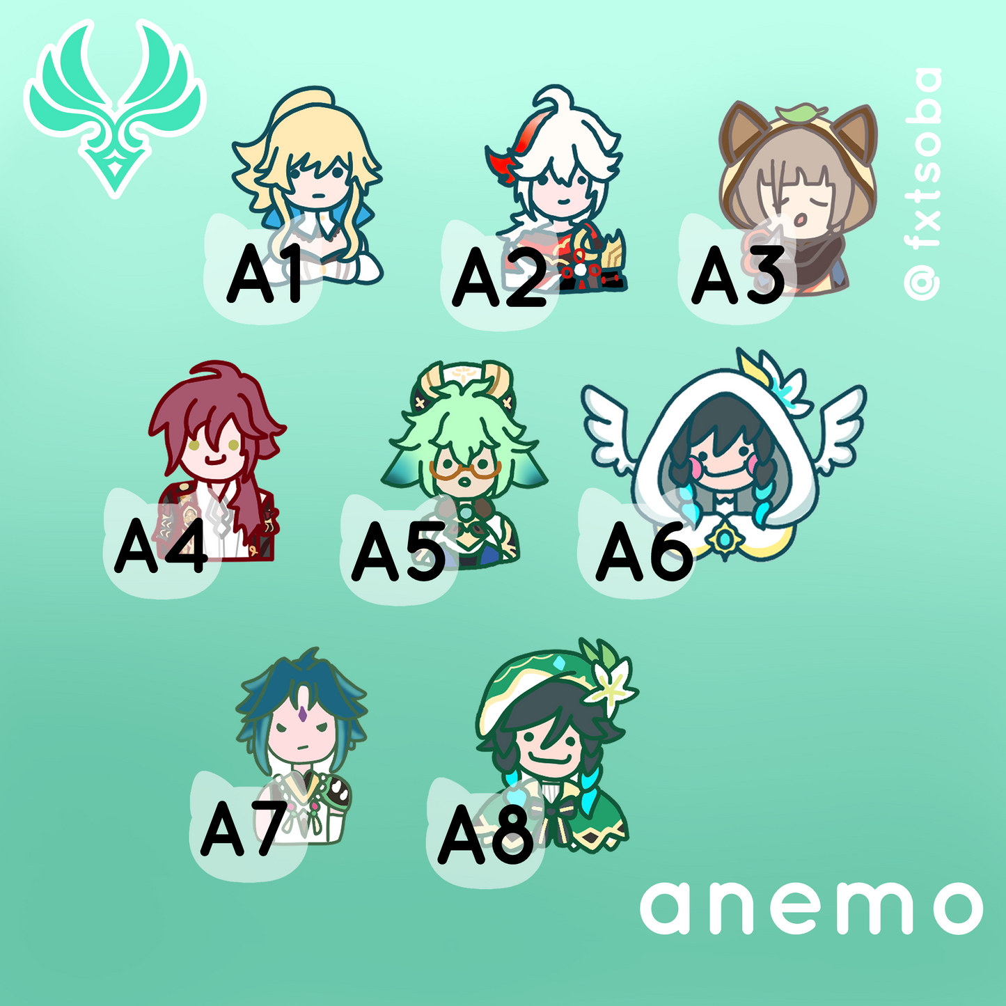 Derpy Genshin Stickers