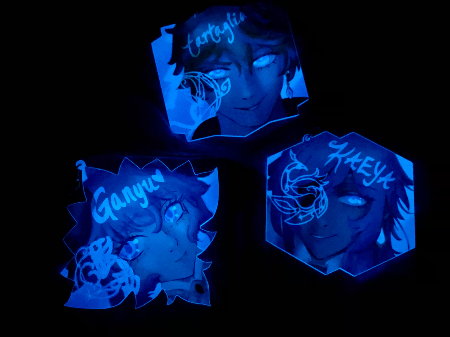 Glow in the Dark Genshin Impact Charms