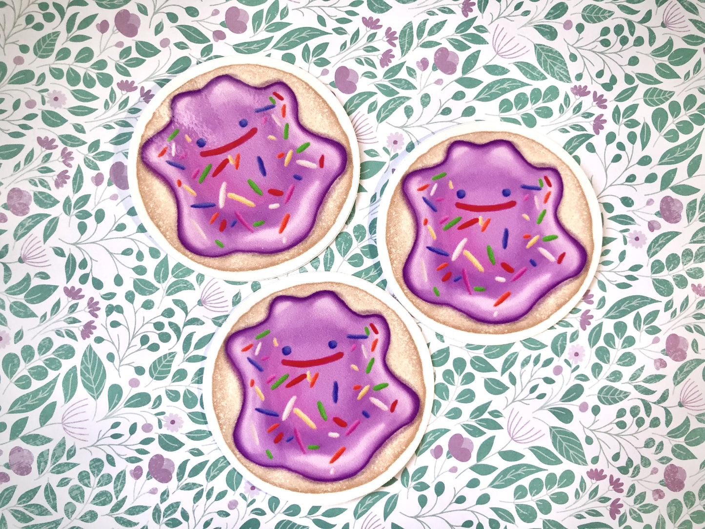 PKMN Ditto and Magikarp Dessert Vinyl Stickers