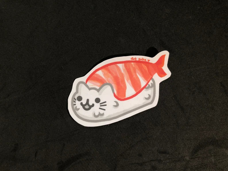 Nigiri Sushi fxt soba OC Cat Stickers