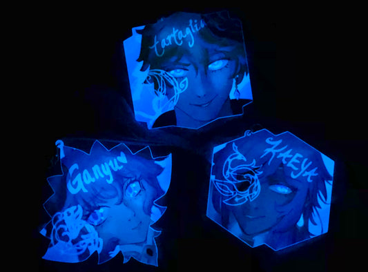 Glow in the Dark Genshin Impact Charms