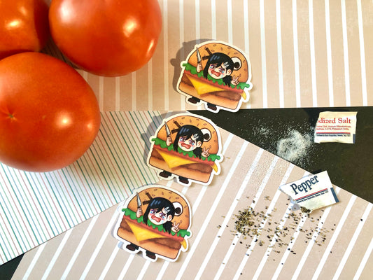 Kobeni Family Burger Chainsaw Man Sticker