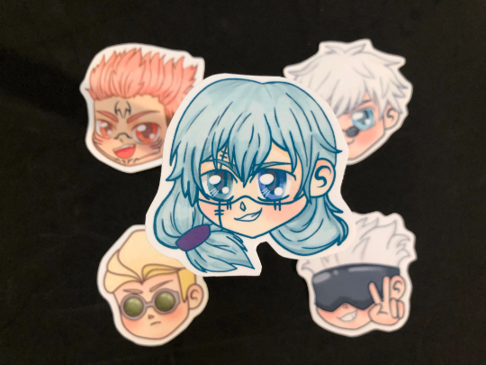 JJK Head Stickers