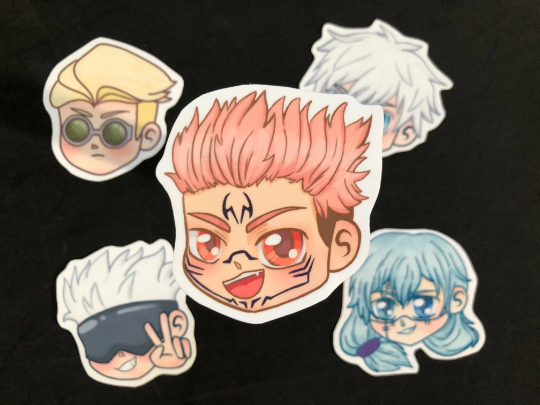 JJK Head Stickers