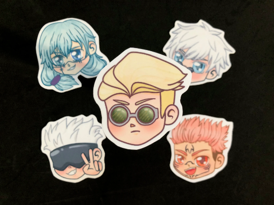 JJK Head Stickers