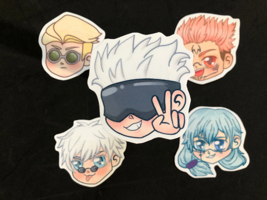JJK Head Stickers