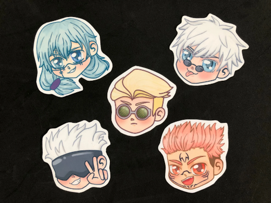 JJK Head Stickers