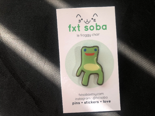 Froggy Chair Animal Crossing Pin